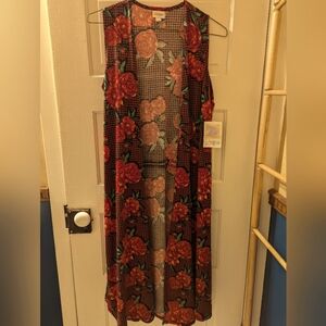LuLaRoe "Joy" sleeveless duster, Small